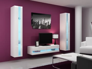 Cama VIGO NEW12BI/BI svetainės sekcija Spinta daiktams ir garso / vaizdo technikai laikyti