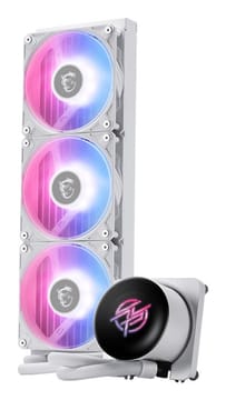MSI MPG CORELIQUID P13 WHITE Kompiuterio aušinimo sistema Procesorius Universalusis skystinis aušintuvas 12 cm Balta 1 vnt
