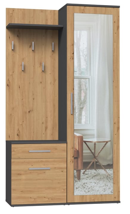 Topeshop GARD DUO ANT/ART KPL prieškambario spintelė