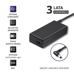 Qoltec 50090.90W maitinimo adapteris / inverteris Vidaus Juoda 4