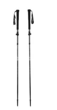 Viking Kettera Pro Long Grip trekingo lazdos juodos/pilkos 135