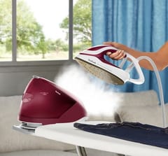 Tefal GV9220 lygintuvas su garų generatoriumi 2600 W Durilium AirGlide Autoclean soleplate Burgundija, Balta 7