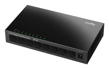 Cudy GS108 tinklo komutatorius Ne-valdomas Gigabit Ethernet (10/100/1000) Juoda