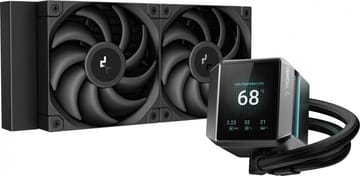DeepCool MYSTIQUE 240 Procesorius Universalusis skystinis aušintuvas 12 cm Juoda 1 vnt