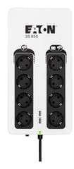 Eaton 3S850D nepertraukiamo maitinimo resursai (UPS) Budėjimo režimas (neprisijungus) 0,85 kVA 510 W 8 AC išvestis(ys / čių) 2