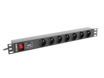 LANBERG MAITINIMO JUOSTOS STOVAS PDU (1U, 10A, 7X 230V, 2M)