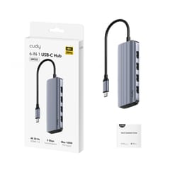 Cudy UH500 knyginių kompiuterių dokas / jungčių replikatorius USB 3.2 Gen 1 (3.1 Gen 1) Type-C Pilka, Sidabras 1