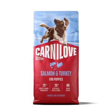 CARNILOVE Active Puppy Salmon & Turkey - sausas maistas šunims - 12kg