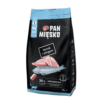 PAN MIĘSKO Chicken with trout S - sausas kačių maistas - 1,6kg