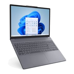 „Lenovo IdeaPad Slim 3“ 15ARP10 „Ryzen 5 150“, 15,3 colių WUXGA IPS (300 nits, 60 Hz, AG), 16 GB DDR5 4800, 512 GB SSD, „Radeon 660M“ vaizdo plokštė, 720p kamera, 50 Wh, be operacinės sistemos, „Luna Grey“ spalva 5