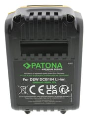PATONA Premium Akumuliatorius DeWalt DCB184 (18V 5.0Ah XR) Juodas, Geltonas 5