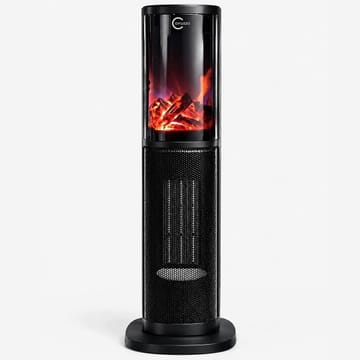 CARUZZO Q20K1 koloninis šildytuvas su ventiliatoriumi, 64 cm, juodos spalvos