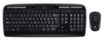 Logitech MK330 klaviatūra Pelė įskaityta Biuras USB QWERTY JAV tarptautinė versija Juoda