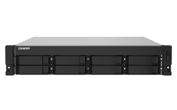 QNAP TS-832PXU-RP NAS Stovas (2U) Annapurna Labs AL324 4 GB DDR4 0 TB QNAP Turbo System Juoda