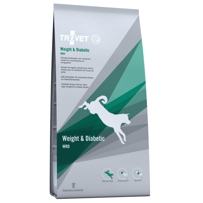 TROVET Weight & Diabetic WRD Chicken - sausas maistas šunims - 12,5kg