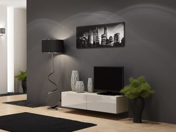 Cama RTV VIGO140 so/b TV stovas / baldas garso ir vaizdo aparatūrai