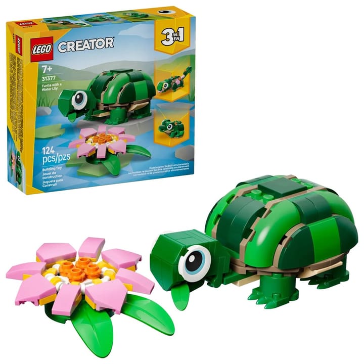 LEGO CREATOR 3 IŠ 1 31377 Vėžlys su vandens lelijos žiedu
