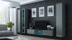 Cama VIGO 17 SZ/SZ svetainės sekcija Spinta daiktams ir garso / vaizdo technikai laikyti