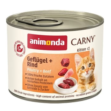 ANIMONDA Carny Kitten Poultry Beef - drėgno kačių ėdalo - 200 g