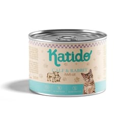 KATIDO Calf with rabbit - šlapias kačių maistas - 200g