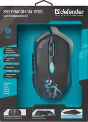 Defender GM-090L kompiuterio pelė Dešinės rankos USB A tipo Optinis 3200 DPI 4