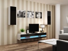Cama VIGO NEW10BI/CZ svetainės sekcija Spinta daiktams ir garso / vaizdo technikai laikyti 1