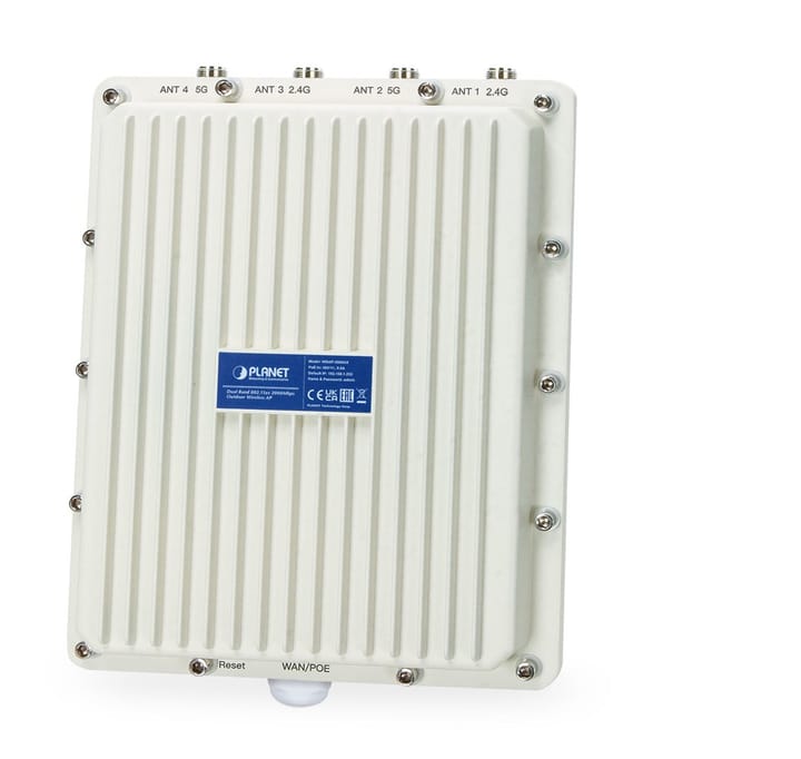 PLANET IP67 Wi-Fi 6 802.11ax, Dual 2400 Mbit/s Aliuminis Maitinimas per Eternetą (PoE)