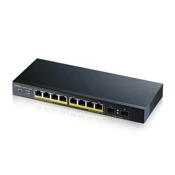 Zyxel GS1900-10HP Valdomas L2 Gigabit Ethernet (10/100/1000) Maitinimas per Eternetą (PoE) Juoda