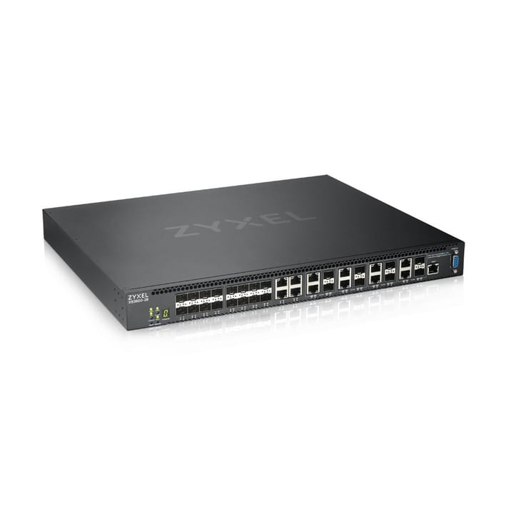 Zyxel XS3800-28 Valdomas L2+ 10G Ethernet (100/1000/10000) Juoda