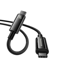 Kabelis Baseus Tungsten Gold USB-C į USB-C 480 Mb/s QC 240 W PD 2 m Juodas 5