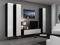 Cama VIGO 14 CZ/BI svetainės sekcija Spinta daiktams ir garso / vaizdo technikai laikyti 1