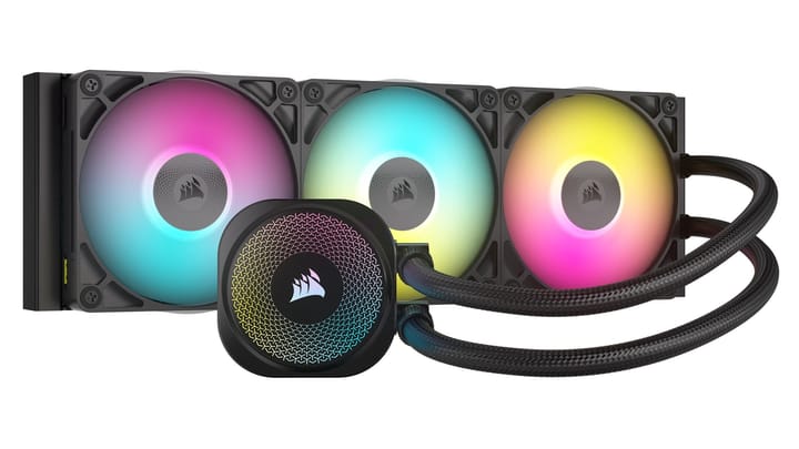 Corsair iCUE LINK TITAN RX RGB Procesorius Universalusis skystinis aušintuvas 12 cm Juoda 1 vnt