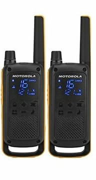 Motorola Talkabout T82 Extreme Twin Pack abipusio radijo ryšio įrenginys 16 kanalai Juoda, Oranžinė