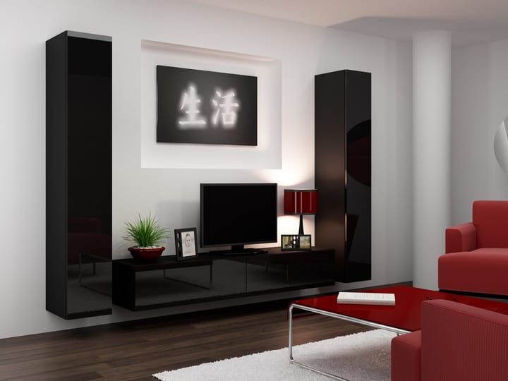Cama VIGO 4 CZ/CZ svetainės sekcija Spinta daiktams ir garso / vaizdo technikai laikyti