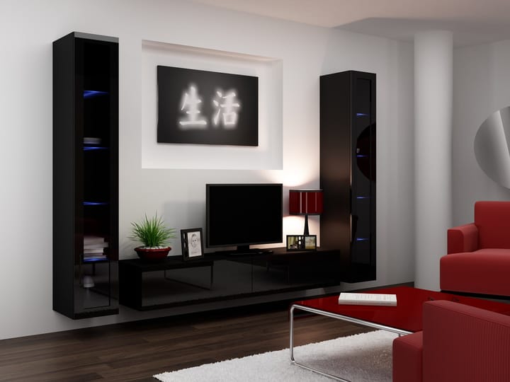 Cama VIGO 5 CZ/CZ svetainės sekcija Spinta daiktams ir garso / vaizdo technikai laikyti