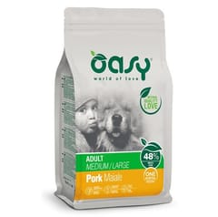 OASY One Animal Protein Adult Medium/Large Pork - sausas maistas šunims - 12kg