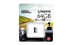 Kingston Technology High Endurance 64 GB MicroSD UHS-I Klasės 10 5