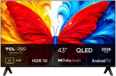 TCL S5L 43S5L televizorius 109,2 cm (43") „Full HD“ Smart TV „Wi-Fi“ Juoda 300 cd/m² 1