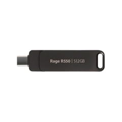 Flashdrive PATRIOT Rage R550 512GB 100 MB/S USB A+C Pasukamas dizainas (PE512GR550DSAD) Juoda 3
