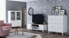 Cama LOTTA SET 1 svetainės sekcija Spinta daiktams ir garso / vaizdo technikai laikyti 1
