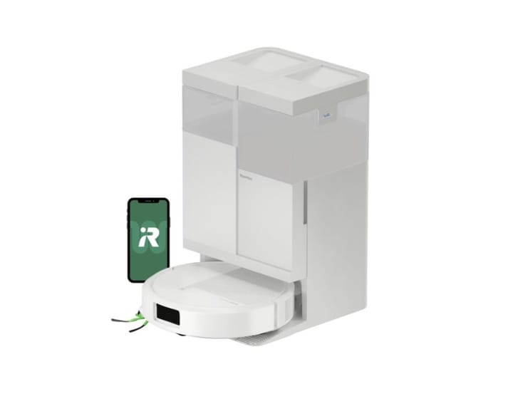 Valymo robotas iRobot Roomba Plus 515 Combo, baltas + AutoWash įkrovimo stotelė
