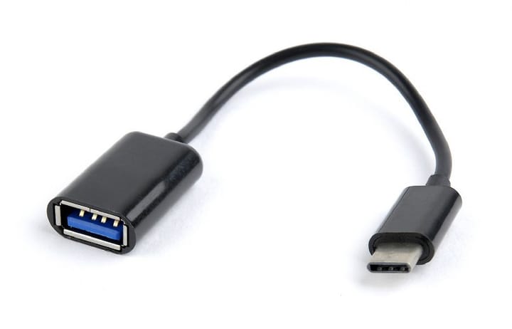 Gembird A-OTG-CMAF2-01 USB kabelis 0,2 m USB C USB A Juoda