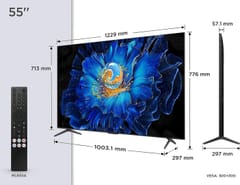 TCL C61KS 55C61KS televizorius 139,7 cm (55") 4K Ultra HD Smart TV Wi-Fi Juoda 2