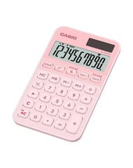 Casio SL-310YC-LP skaičiuotuvas, maitinamas baterijomis ir saulės energija, šviesiai rožinis 2
