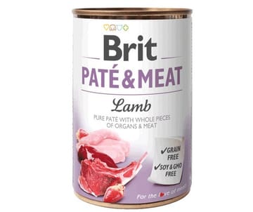 BRIT Paté & Meat su ėriena - šlapias šunų maistas - 400g
