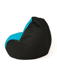 Sako krepšys Pouffe Pear juoda ir mėlyna L 105 x 80 cm 3