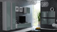 Cama VIGO 24 BI/SZ svetainės sekcija Spinta daiktams ir garso / vaizdo technikai laikyti