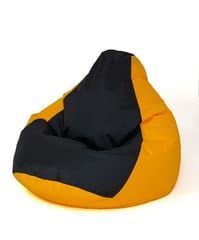 Sako krepšys Pouffe Pear yellow-black L 105 x 80 cm