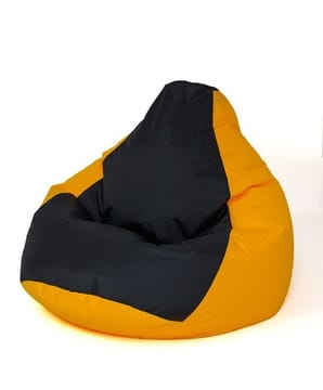 Sako krepšys Pouffe Pear yellow-black L 105 x 80 cm