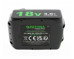PATONA Premium Akumuliatorius Makita BL1850LED (18V 5.0Ah LED) Juodas 5
